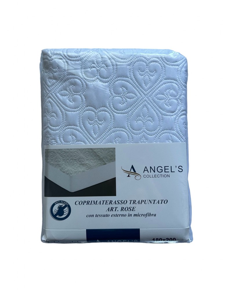 Coprimaterasso trapuntato matrimoniale Rose Angel's Coprimaterasso trapuntato matrimoniale Rose Angel's