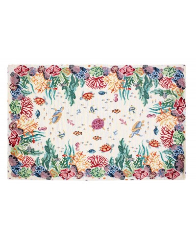 Tappeto Oceano cotone e ciniglia Cotton House