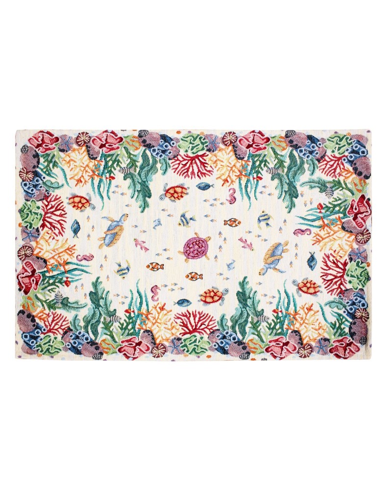 Tappeto Oceano cotone e ciniglia Cotton House Tappeto Oceano cotone e ciniglia Cotton House