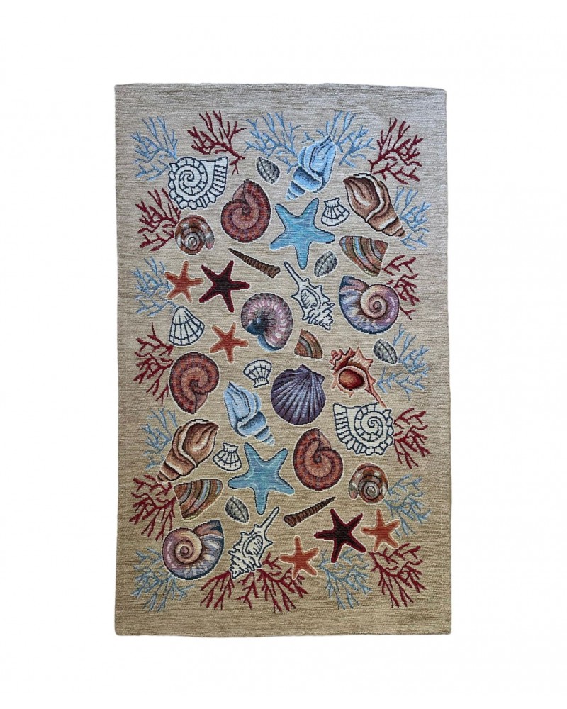 Tappeto Conchiglie cotone e ciniglia Cotton House Tappeto Conchiglie cotone e ciniglia Cotton House
