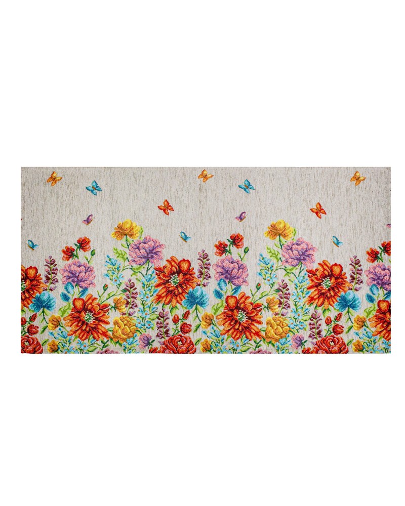 Tappeto Fiori cotone e ciniglia Cotton House Tappeto Fiori cotone e ciniglia Cotton House