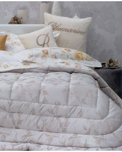 Trapunta Giorgia Ecrù con logo cristalli Blumarine