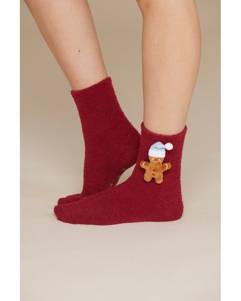 Calzini donna Natalizi Omino di Marzapane antiscivolo NoidìNotte