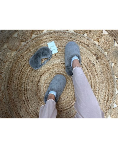 Set Notte Hygge coppia Ciabatte e Mascherina da notte Riviera