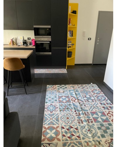 Tappeto Maioliche cotone e ciniglia Cotton House