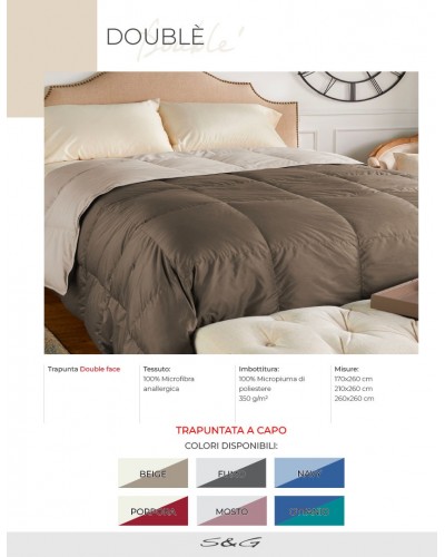 Trapunta Double' Tinta Unita S&G