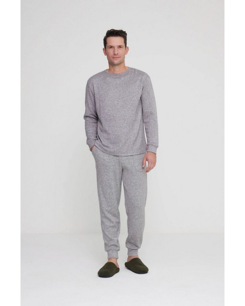 Completo uomo loungewear maglina a coste NoidìNotte Completo uomo loungewear maglina a coste NoidìNotte