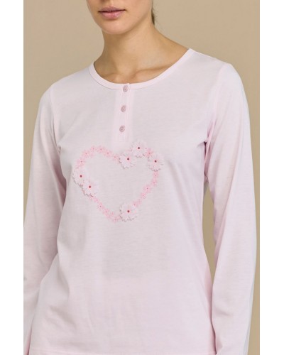 Pigiama donna Violet in cotone Noidìnotte
