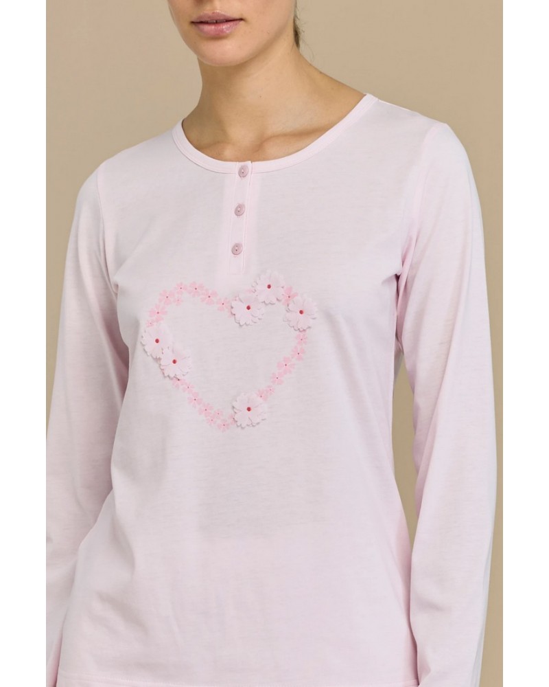Pigiama donna Violet in cotone Noidìnotte