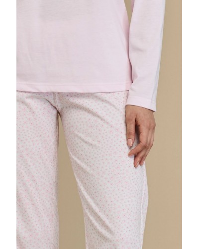 Pigiama donna Violet in cotone Noidìnotte