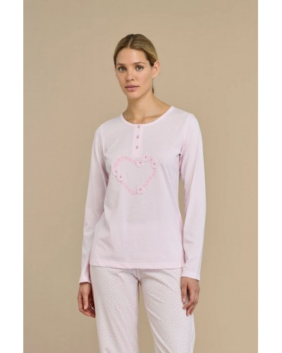 Pigiama donna Violet in cotone Noidìnotte