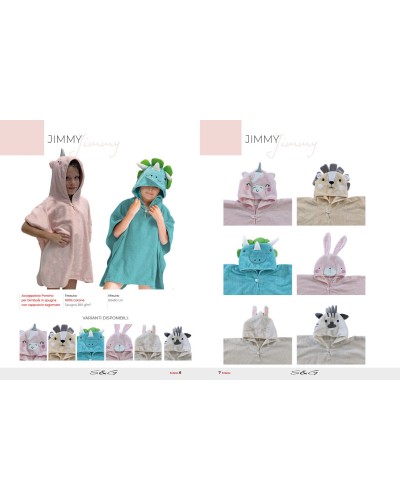 Poncho Jimmy 2-6 anni misura 60x60 S&G