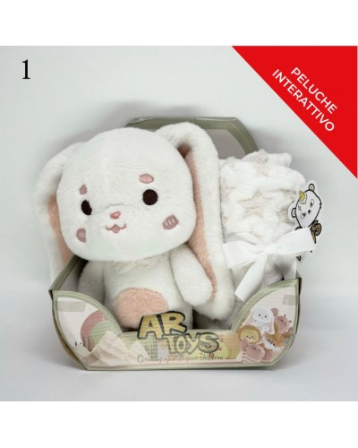 Set peluche+plaid 90X75cm neonato/a S&G Conny