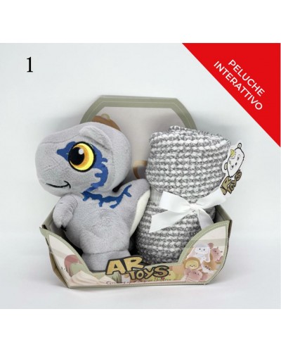Set peluche+plaid 90X75cm neonato/a S&G Tair