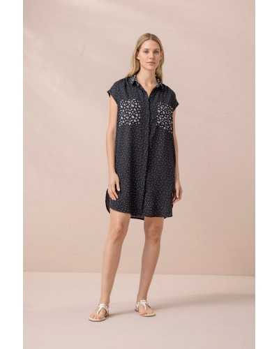 Abitino camicia donna in viscosa manica scesa NoidìNotte
