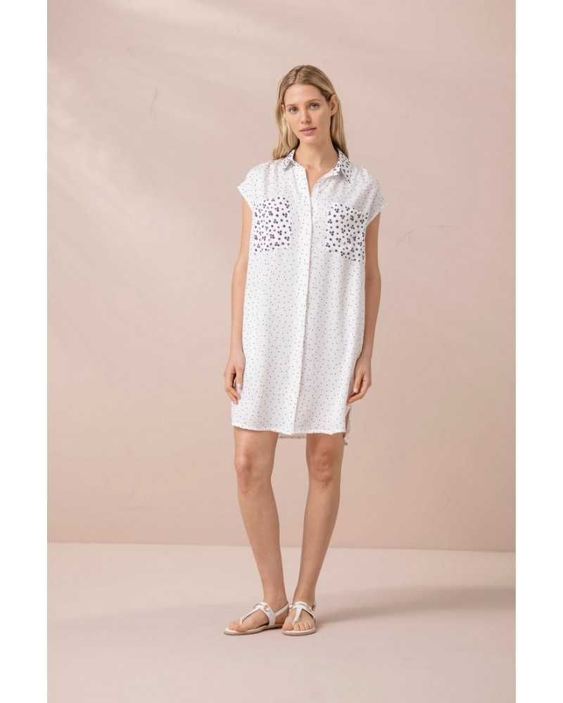 Abitino camicia donna in viscosa manica scesa NoidìNotte