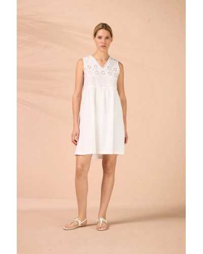 Abitino corto donna in cotone a giromanica NoidìNotte