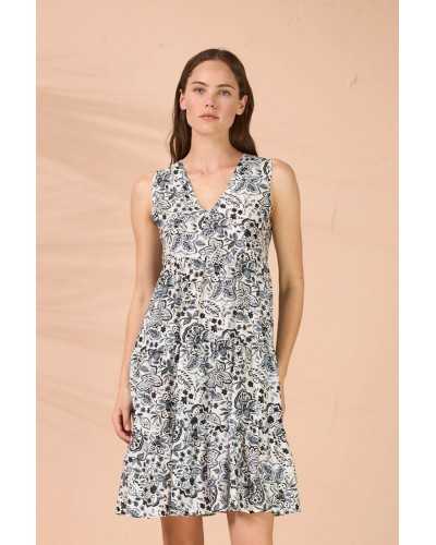 Abitino corto donna in viscosa spalla larga NoidìNotte